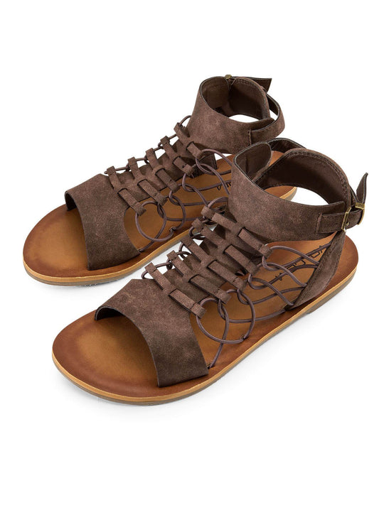 Caged Bird Sandals - Brown