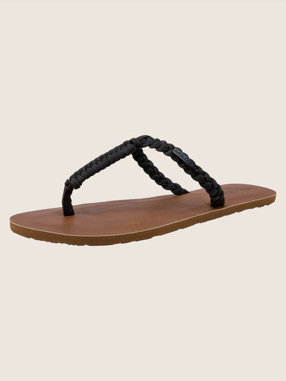 Fishtail Sandals - Black