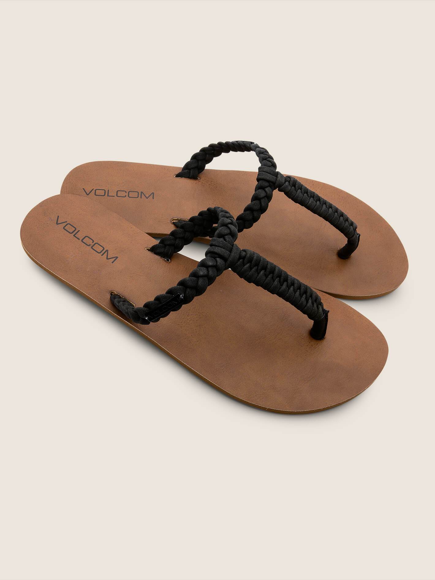 Fishtail Sandals - Black