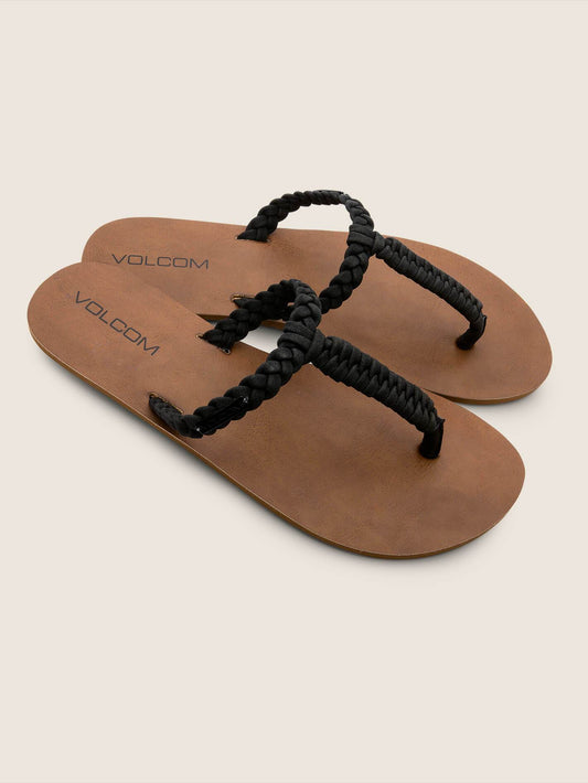 Fishtail Sandals - Black