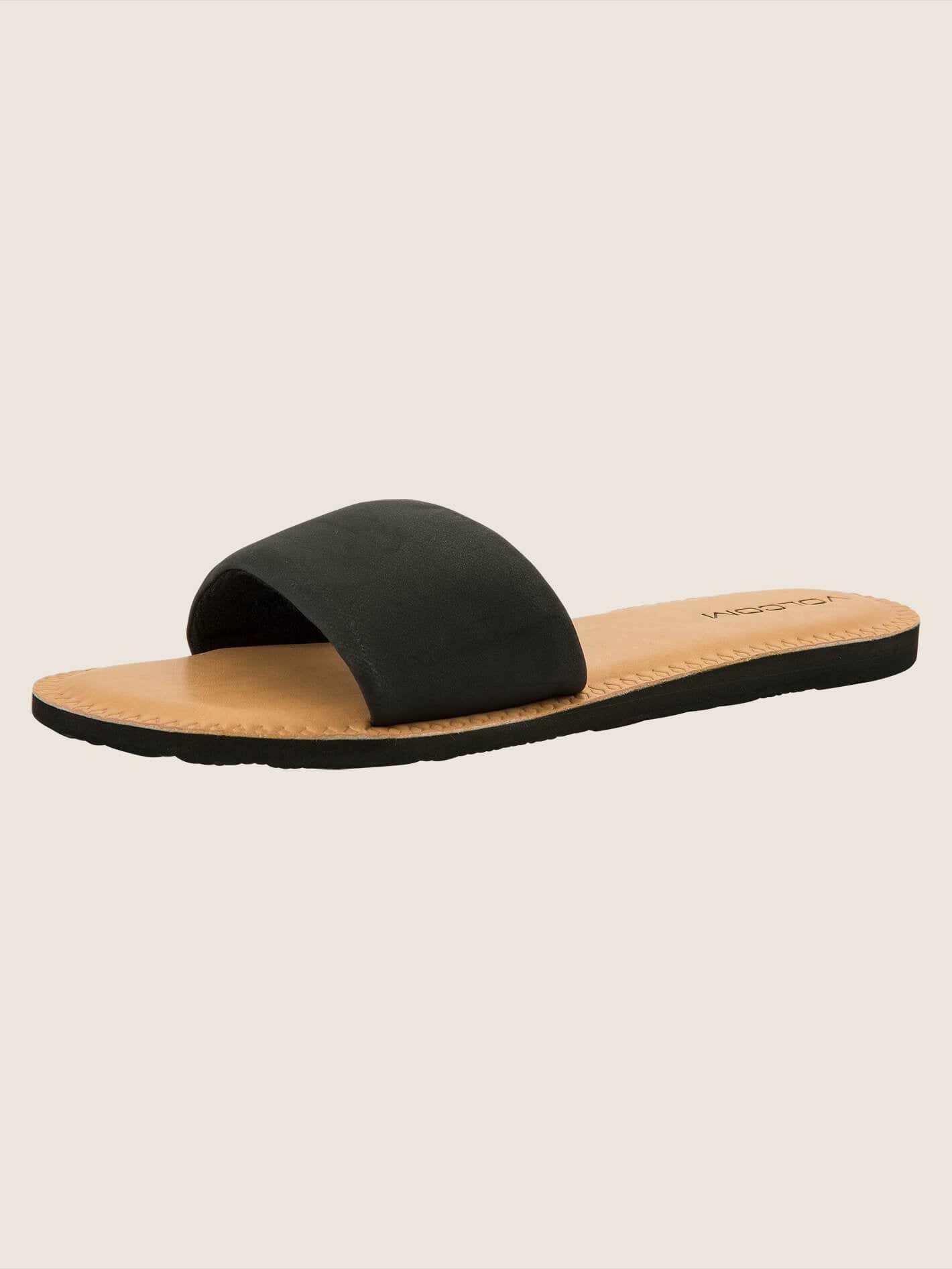 Simple Slide Sandals - Black