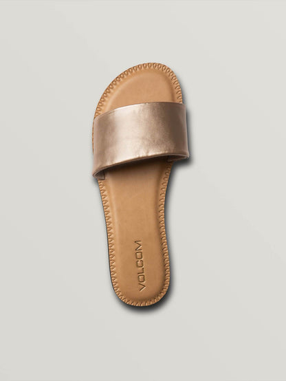 Simple Slide Sandals - Rose Gold