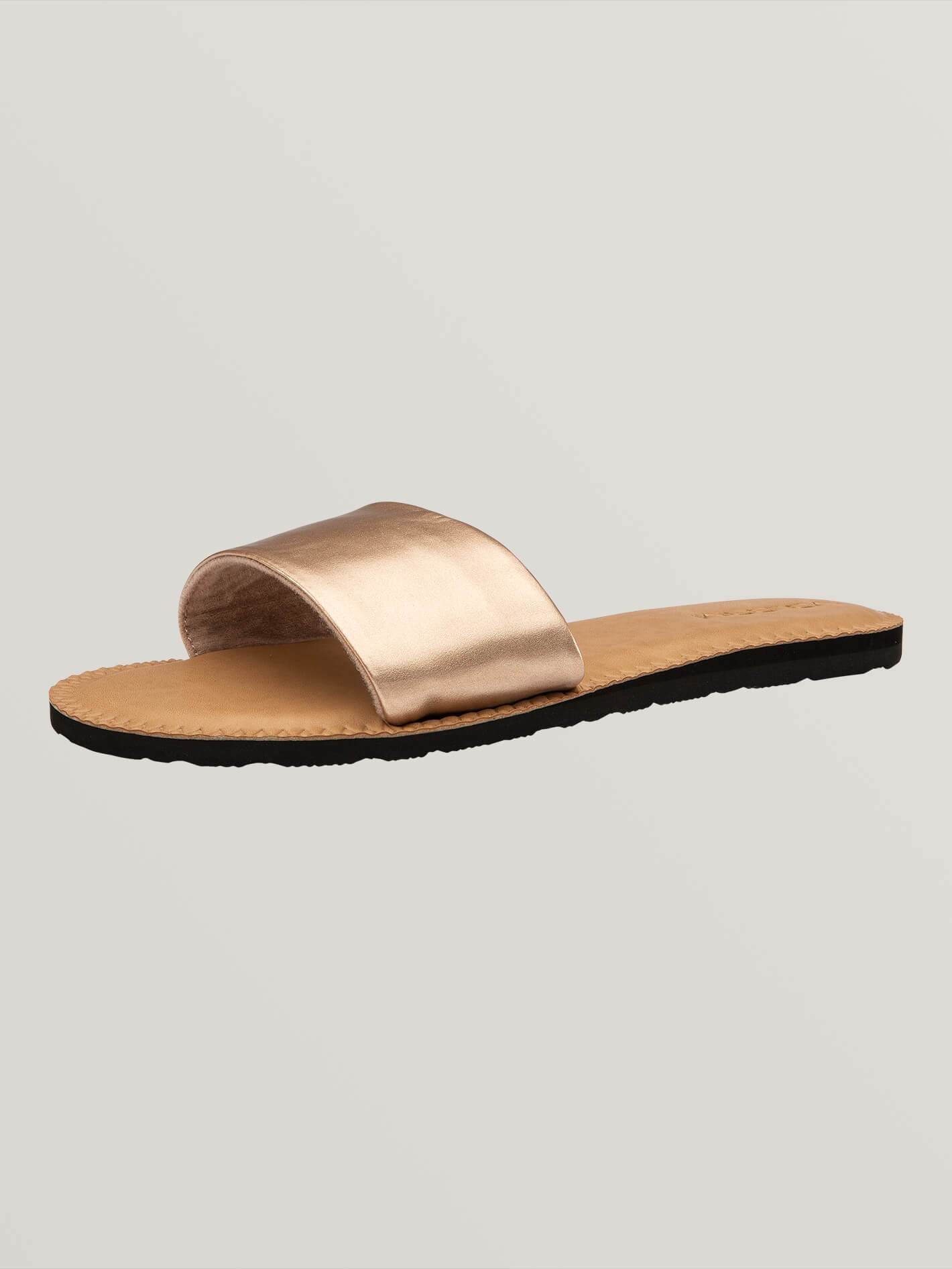 Simple Slide Sandals - Rose Gold