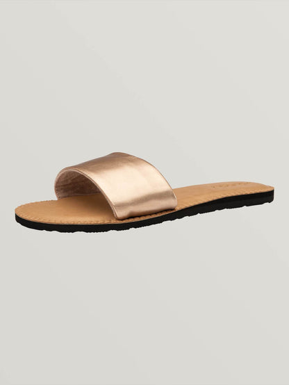 Simple Slide Sandals - Rose Gold