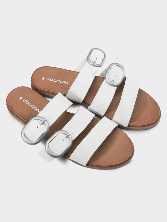 Buckle Up Sandals  - Bone