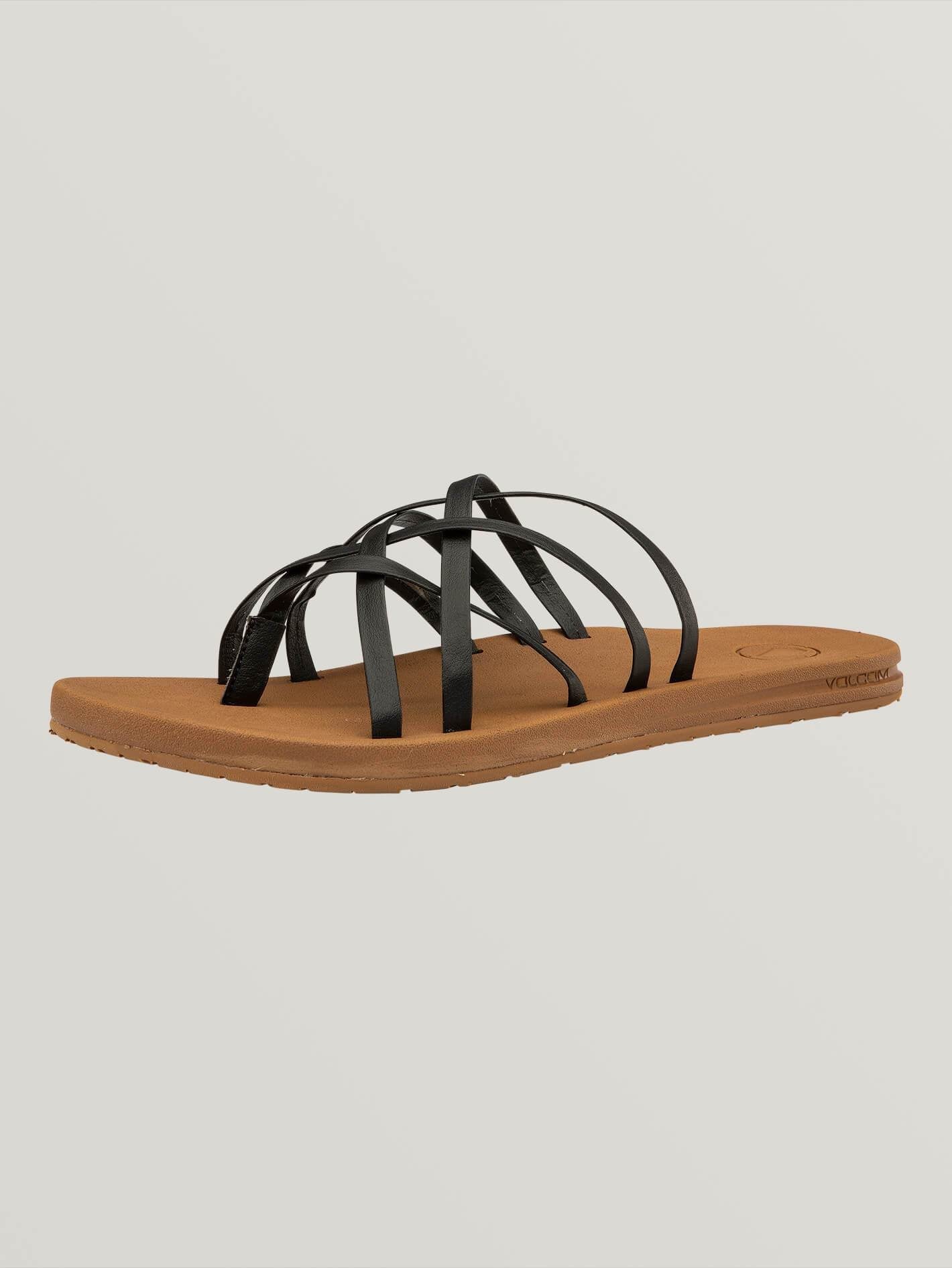 E-Cliner Multi Strap Sandals - Black