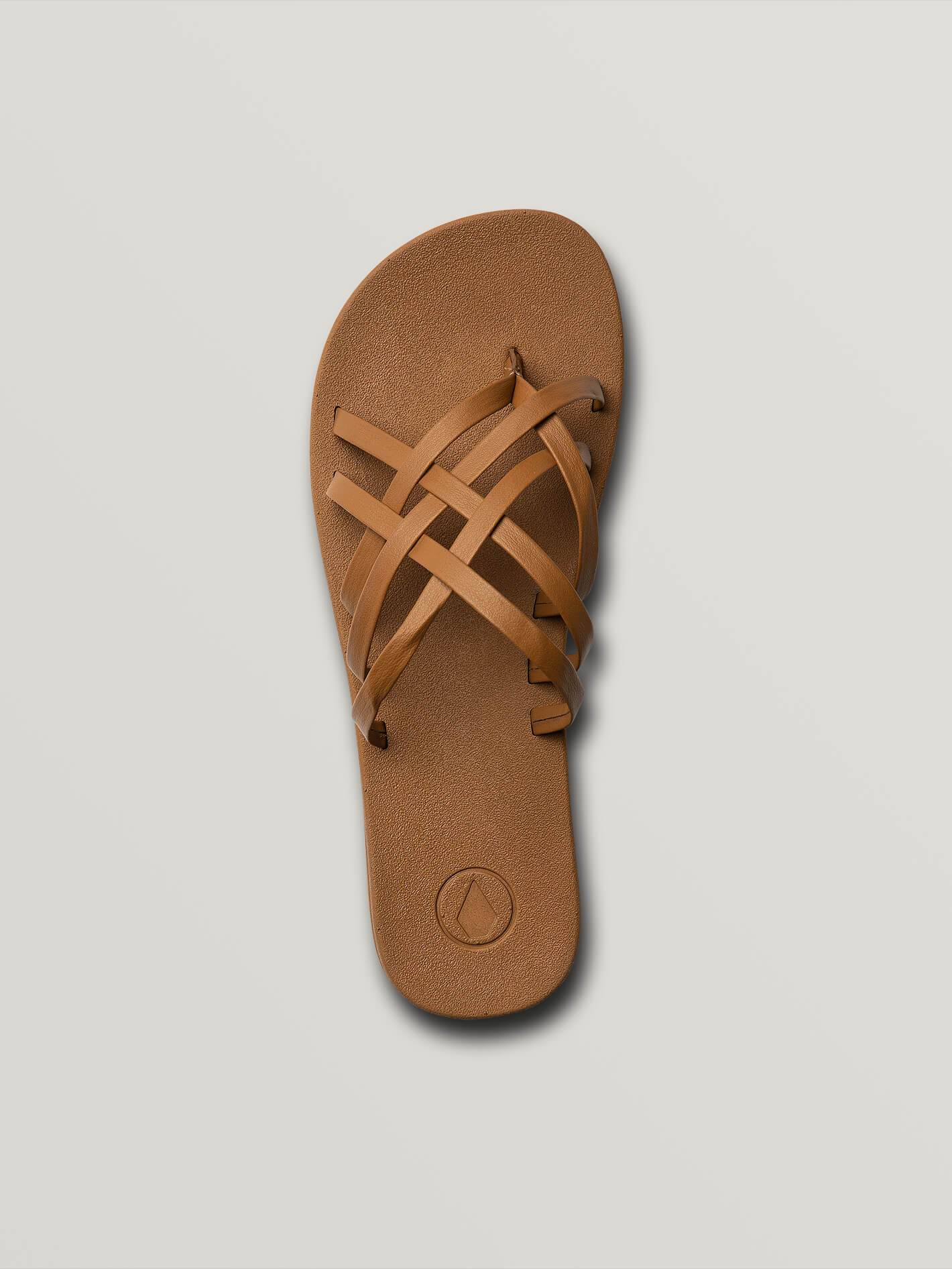 E-Cliner Multi Strap Sandals - Cognac
