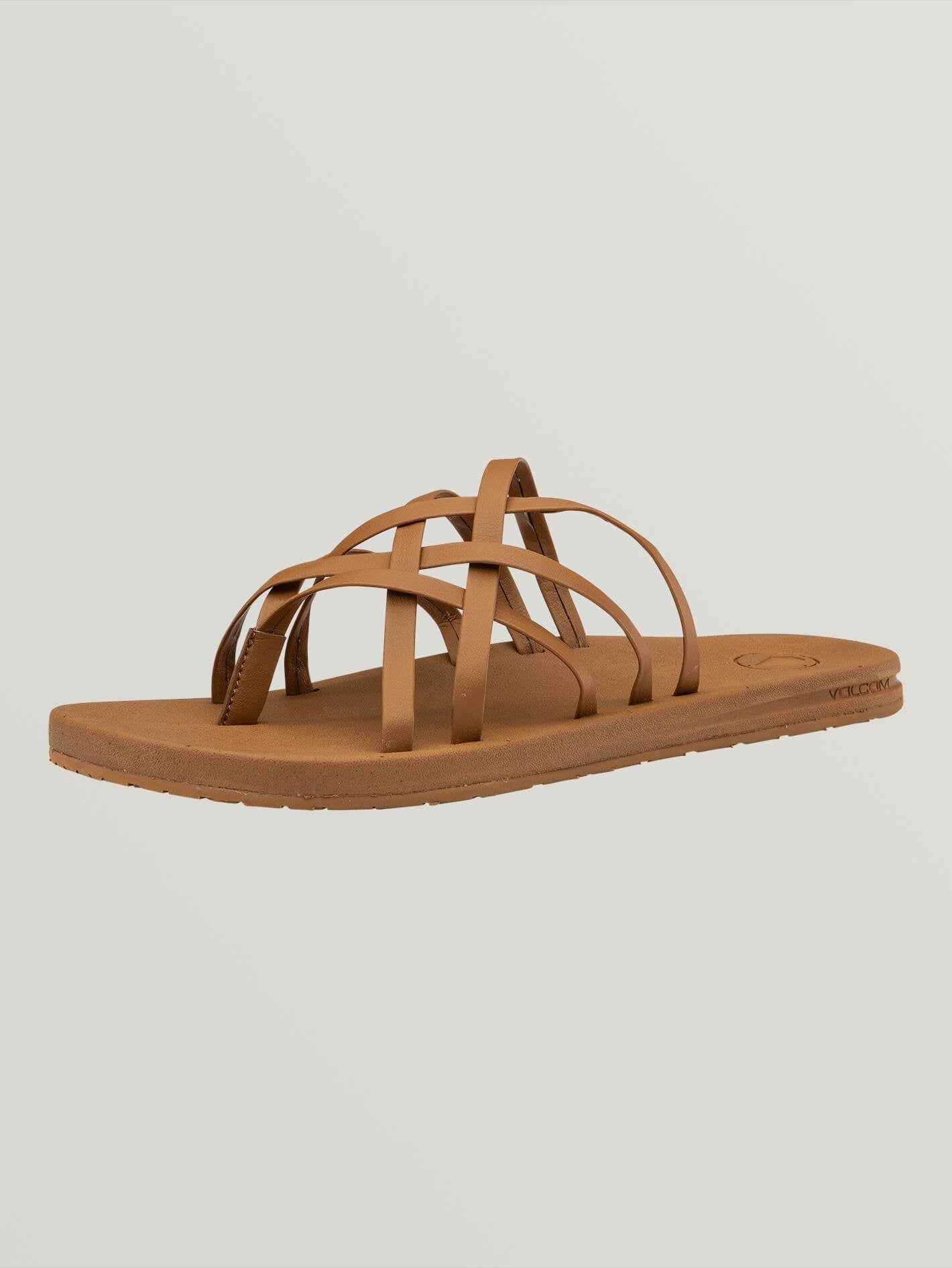 E-Cliner Multi Strap Sandals - Cognac