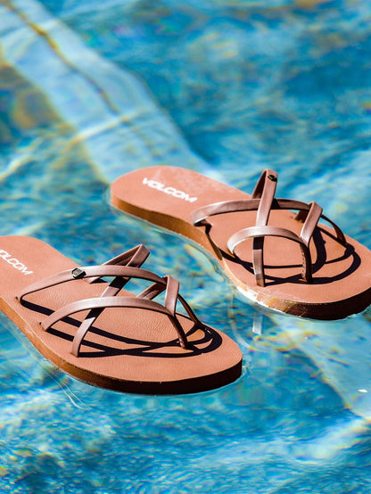 New School Ii Sandals - COGNAC