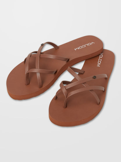 New School Ii Sandals - COGNAC