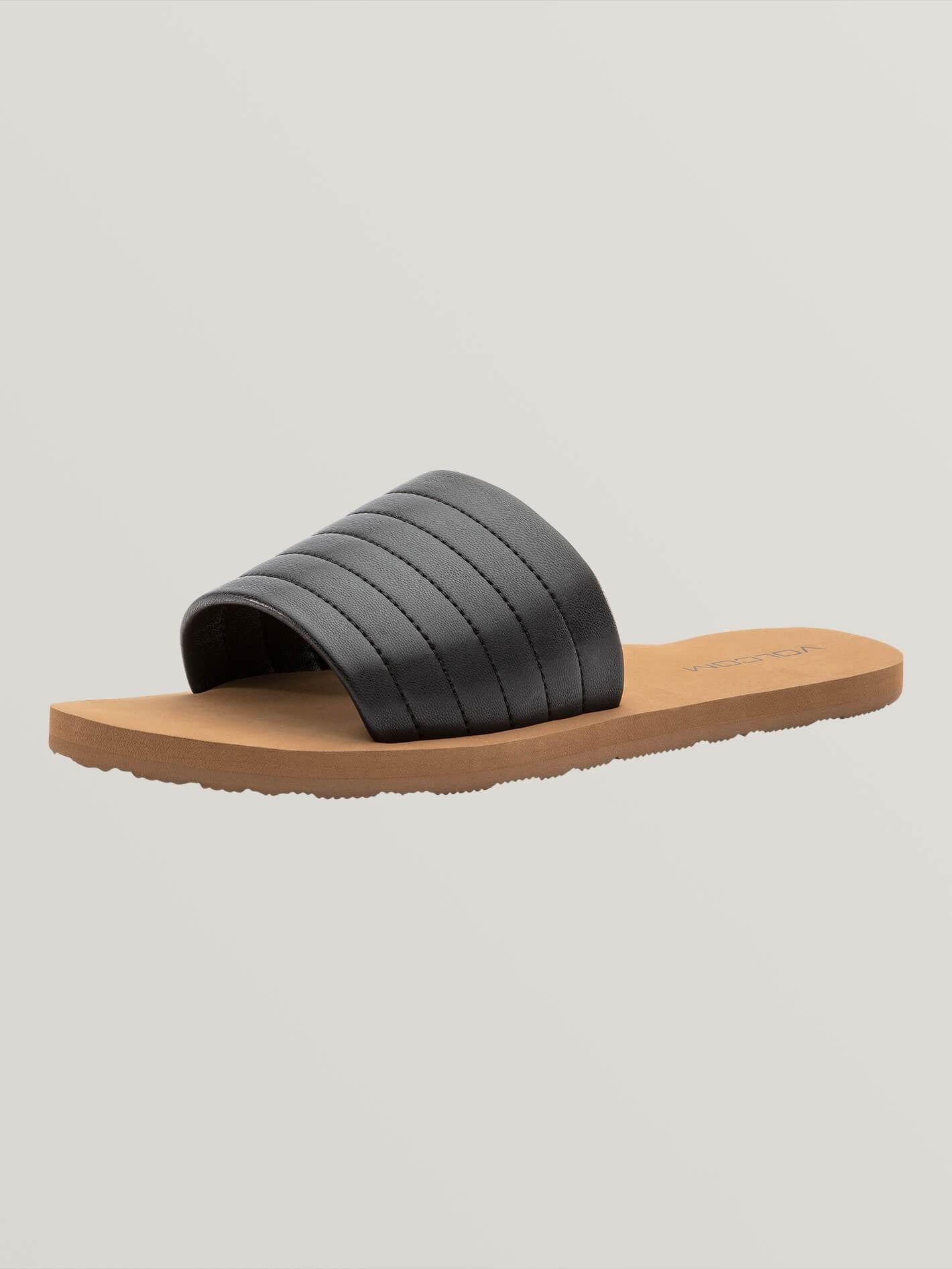 Puff Puff Give Sandals - Black