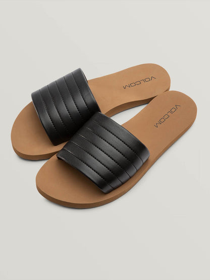 Puff Puff Give Sandals - Black