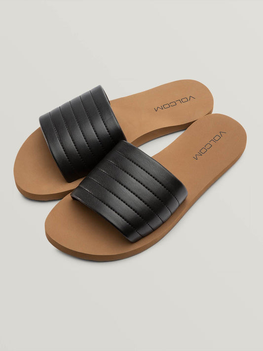 Puff Puff Give Sandals - Black