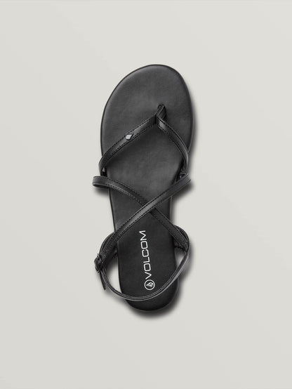 Strapped In Sandals - Black Out