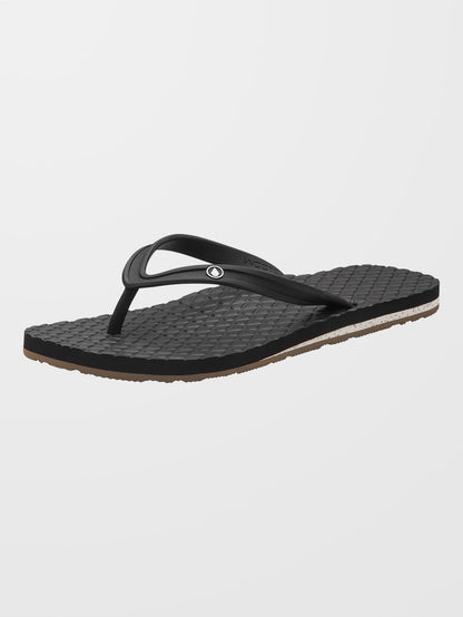 Eco Concourse Sandals - BLACK WHITE
