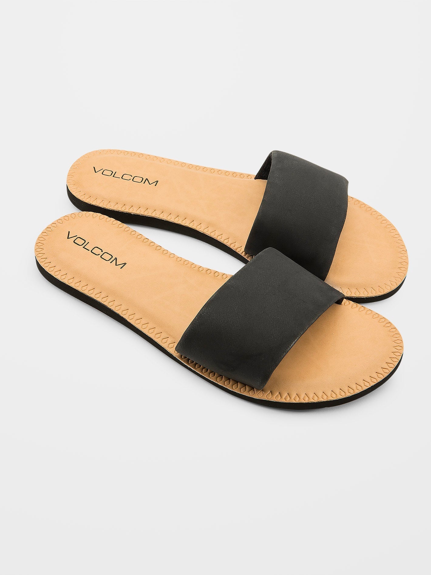 Simple Slide Sandals - BLACK