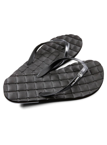 Big Boys Recliner Rubber Sandals - Black (Kids)
