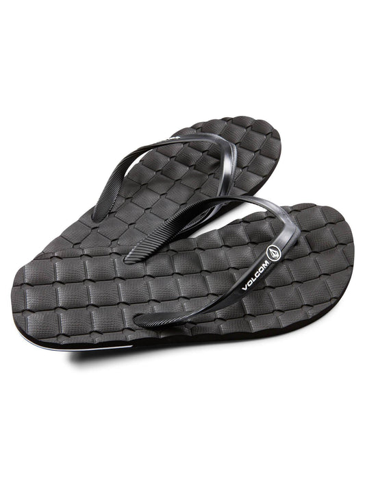 Big Boys Recliner Rubber Sandals - Black (Kids)