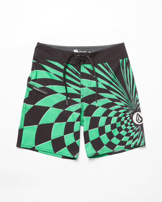 Mod Spiral Stone Shield Boardshort - MINT - (KIDS)